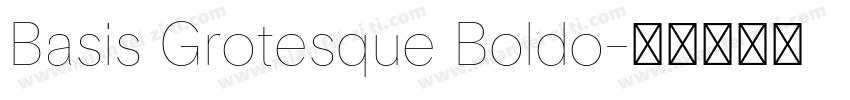 Basis Grotesque Boldo字体转换